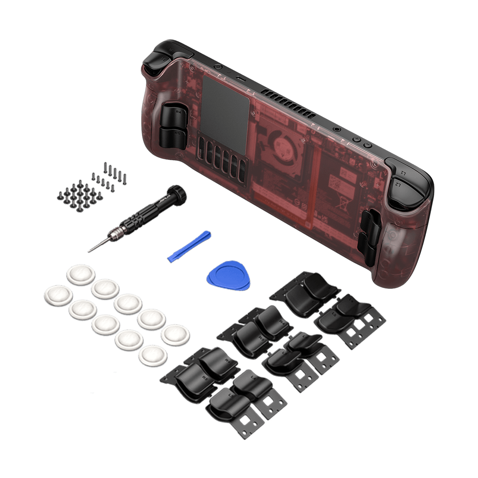 Steam Deck Transparent Back Plate Replacement Kit - Thumbnail 4