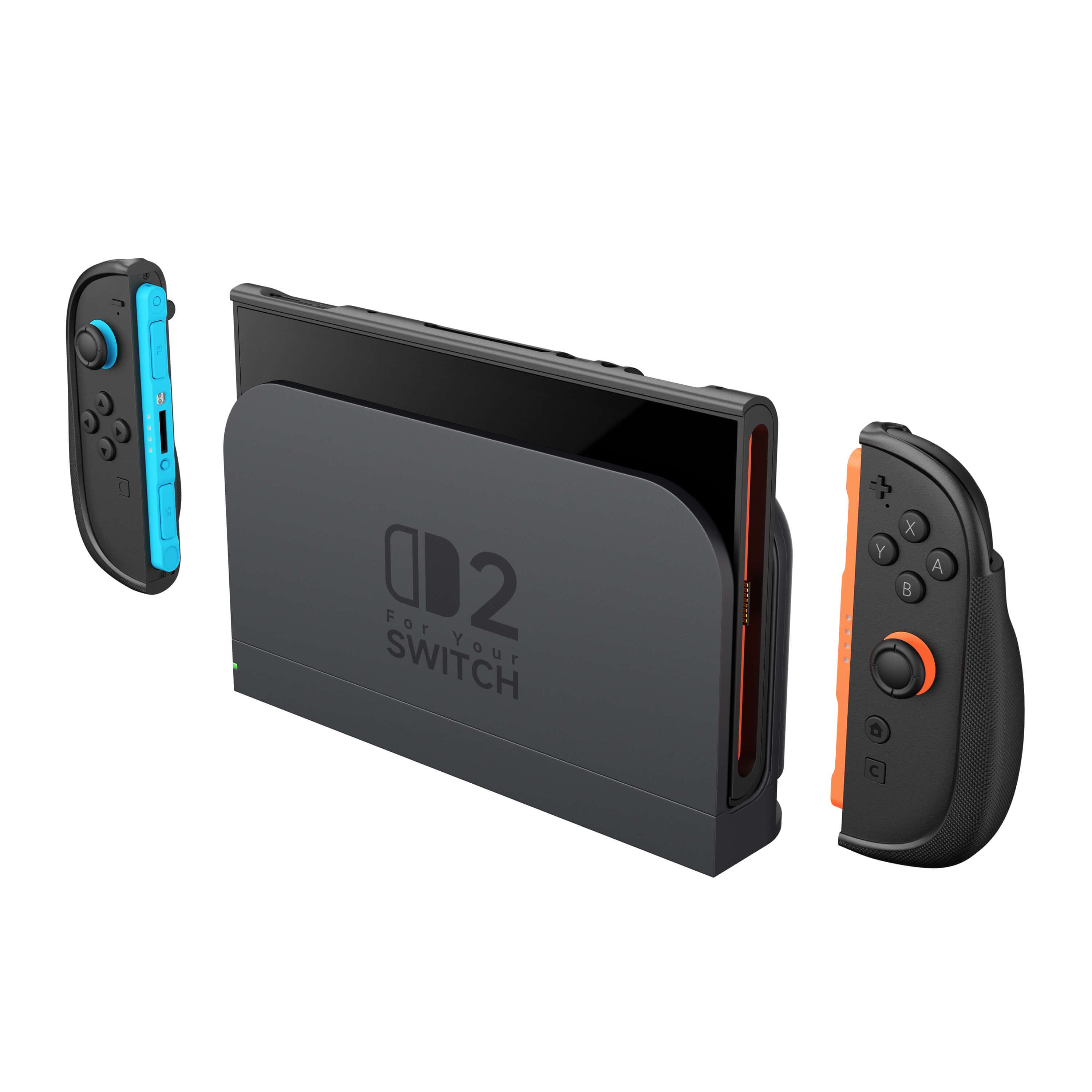 Switch 2 Detachable Magnetic Case with Ergonomic Grip | JSAUX