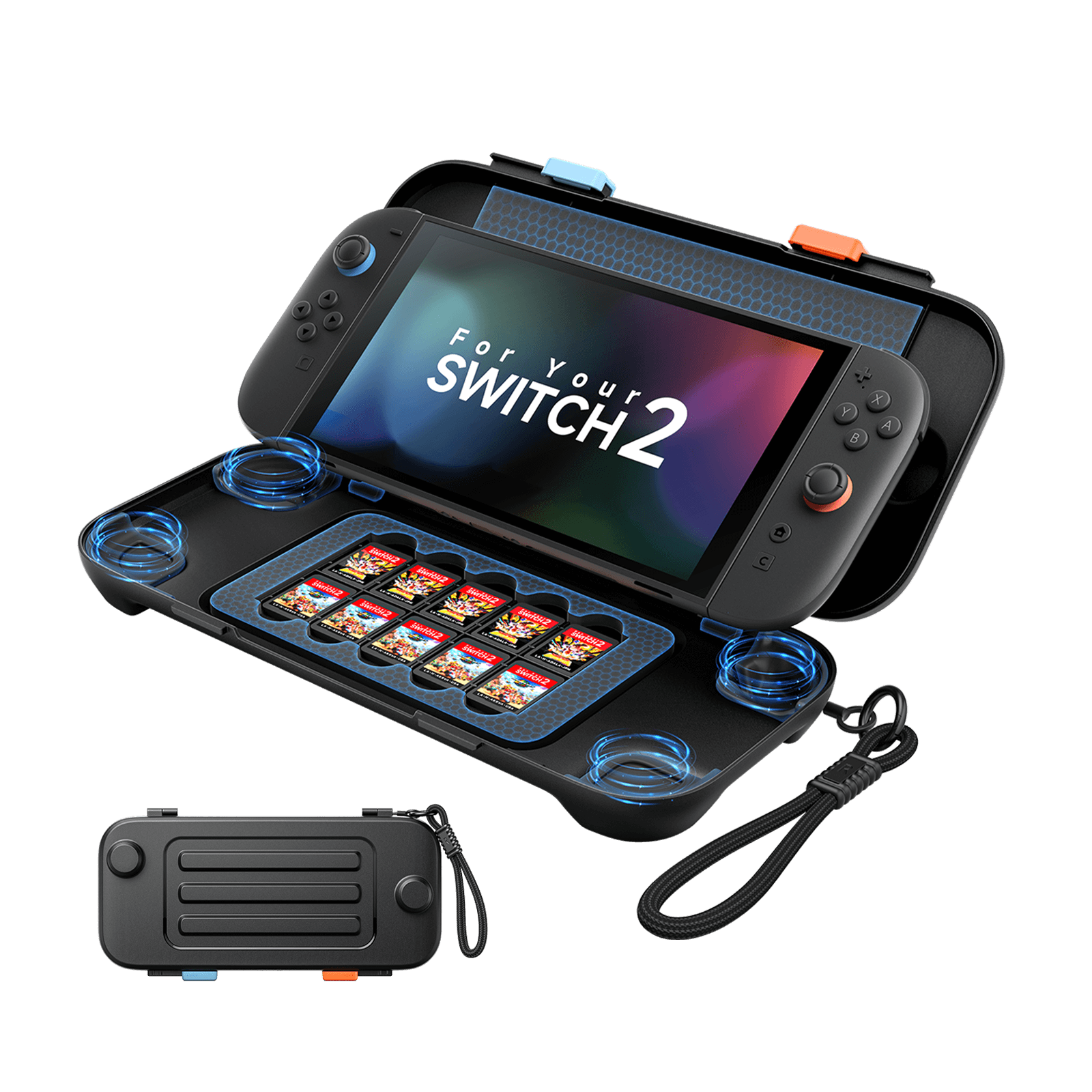Switch 2 Protective Case with Shockproof Hard Shell | JSAUX