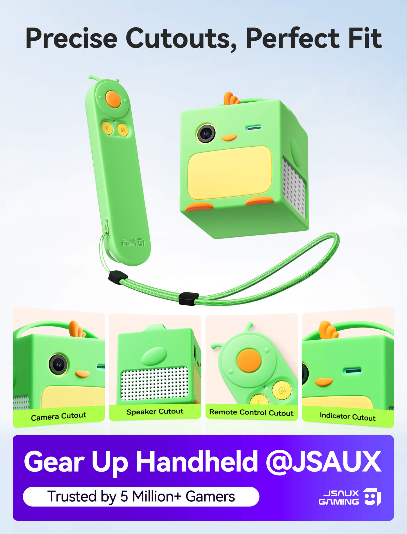 Precise cutout and full fit graphic for Nex Playground silicone case set