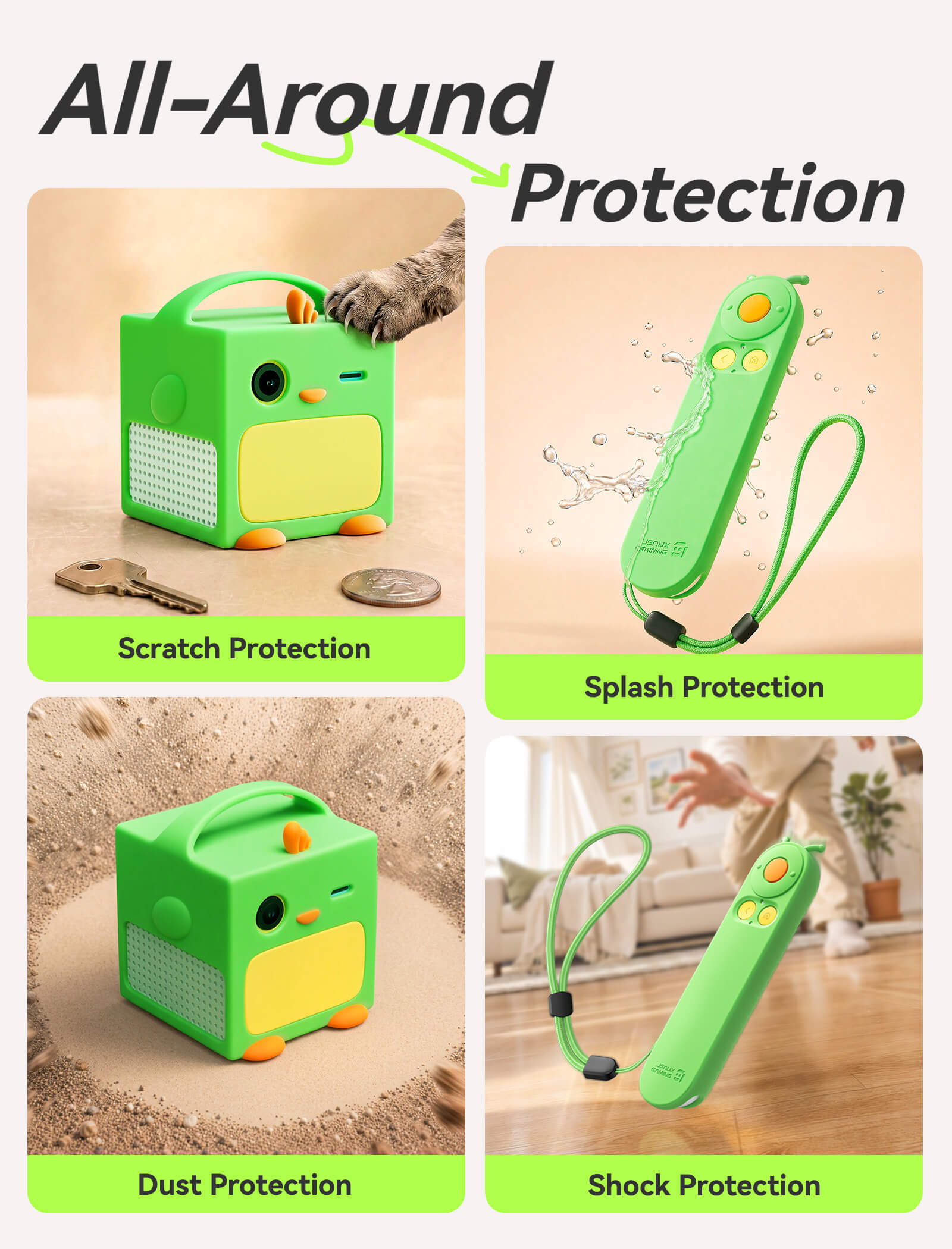 All-around protection graphic for Nex Playground silicone case set