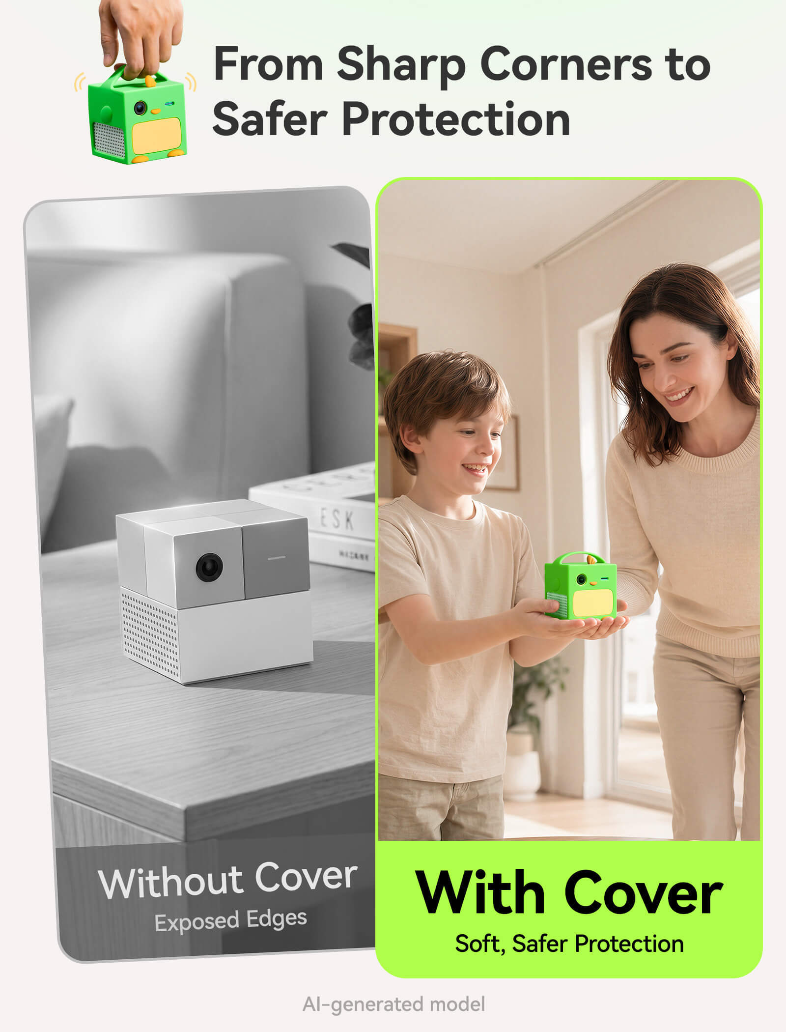 Corner protection comparison for Nex Playground silicone case set
