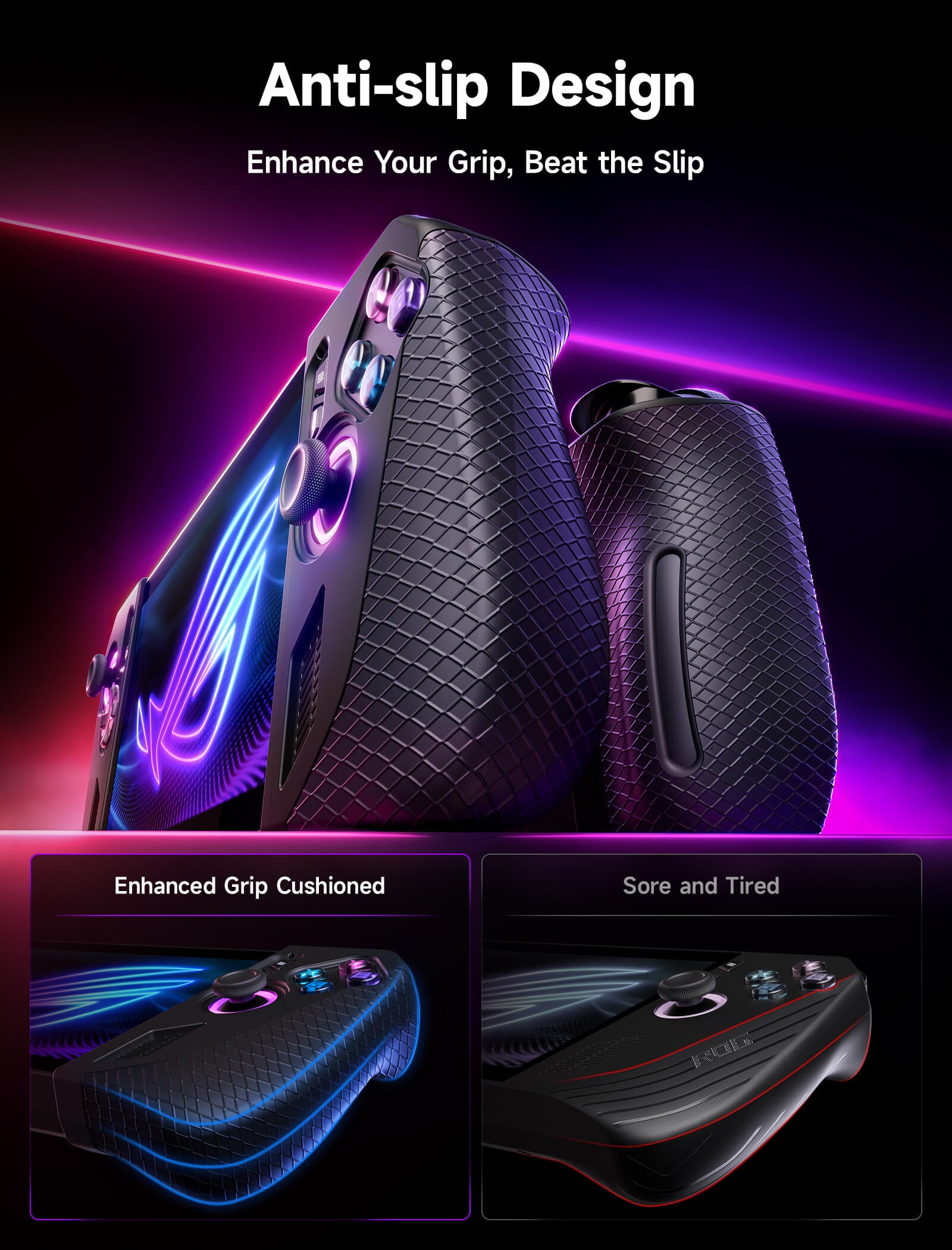 #style_silicone grip for rog ally x