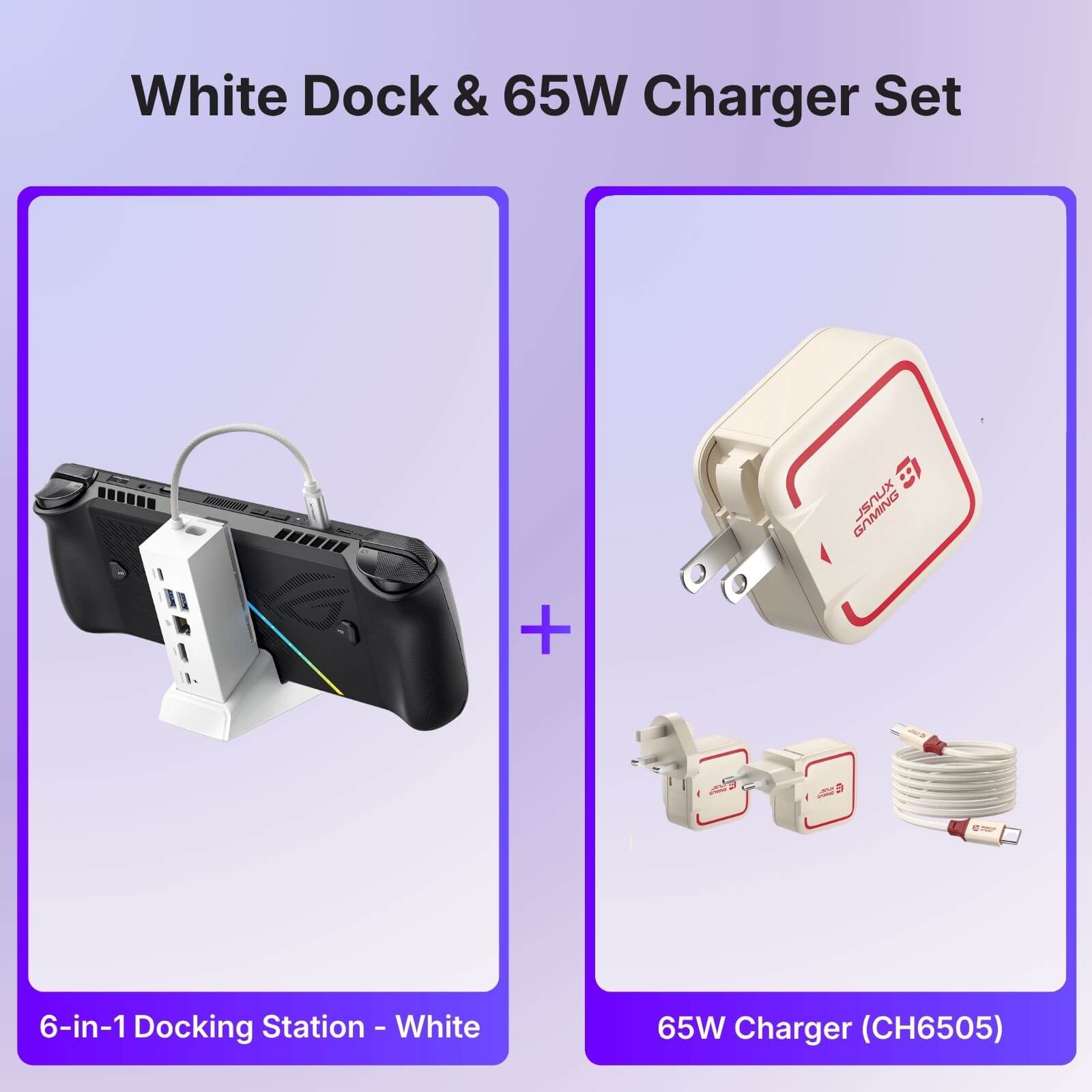 6-in-1 Docking Station for Steam Deck & ROG Ally 4K@120Hz | JSAUX
