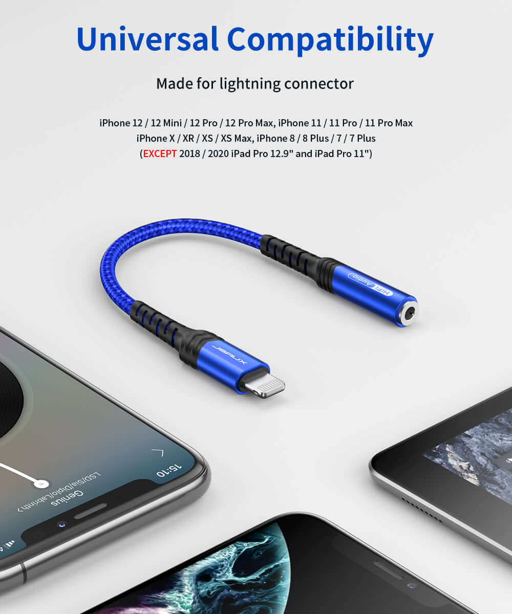 MFi Lightning to 3.5mm Audio Adapter#style_blue
