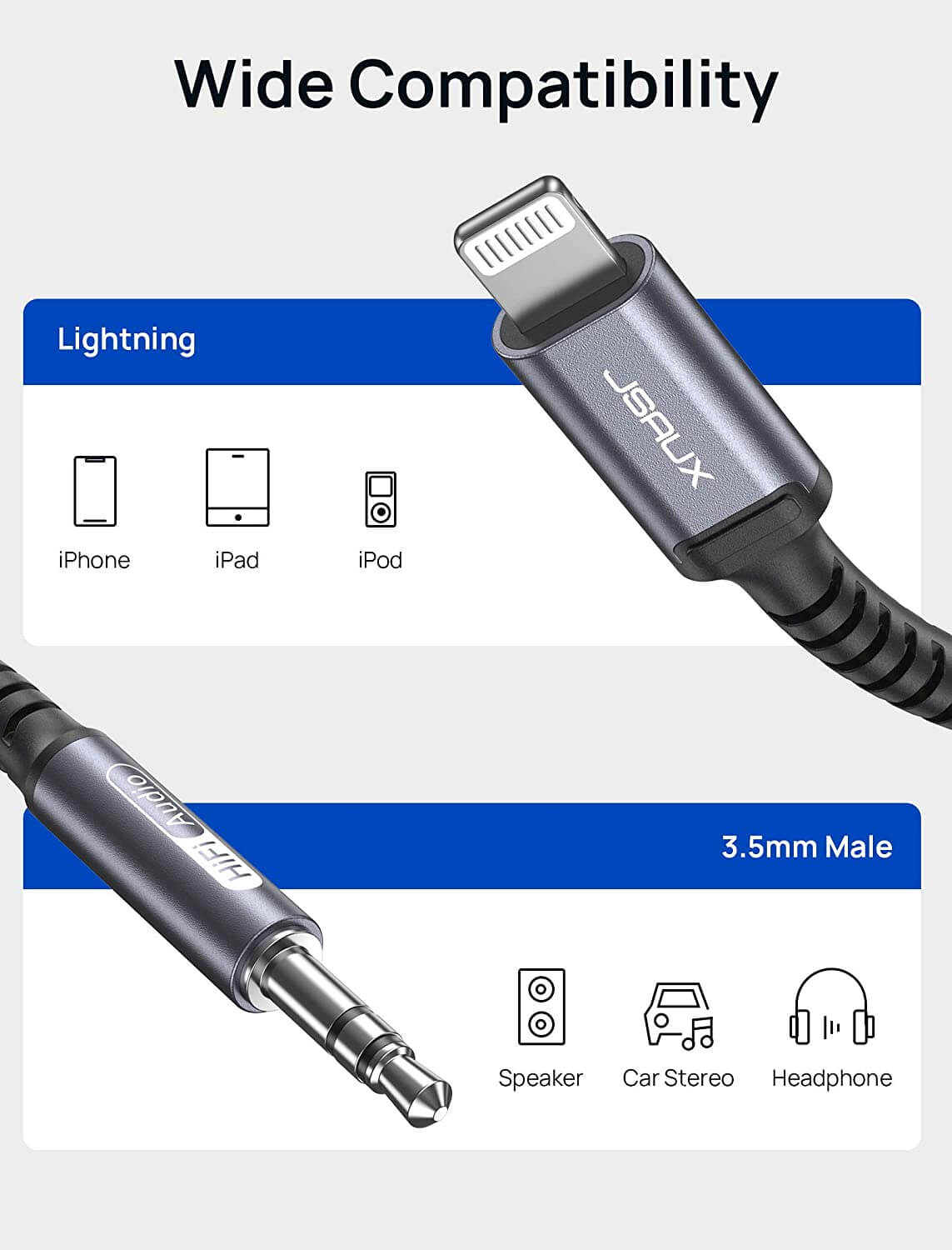 MFi Lightning to 3.5mm Audio Cable