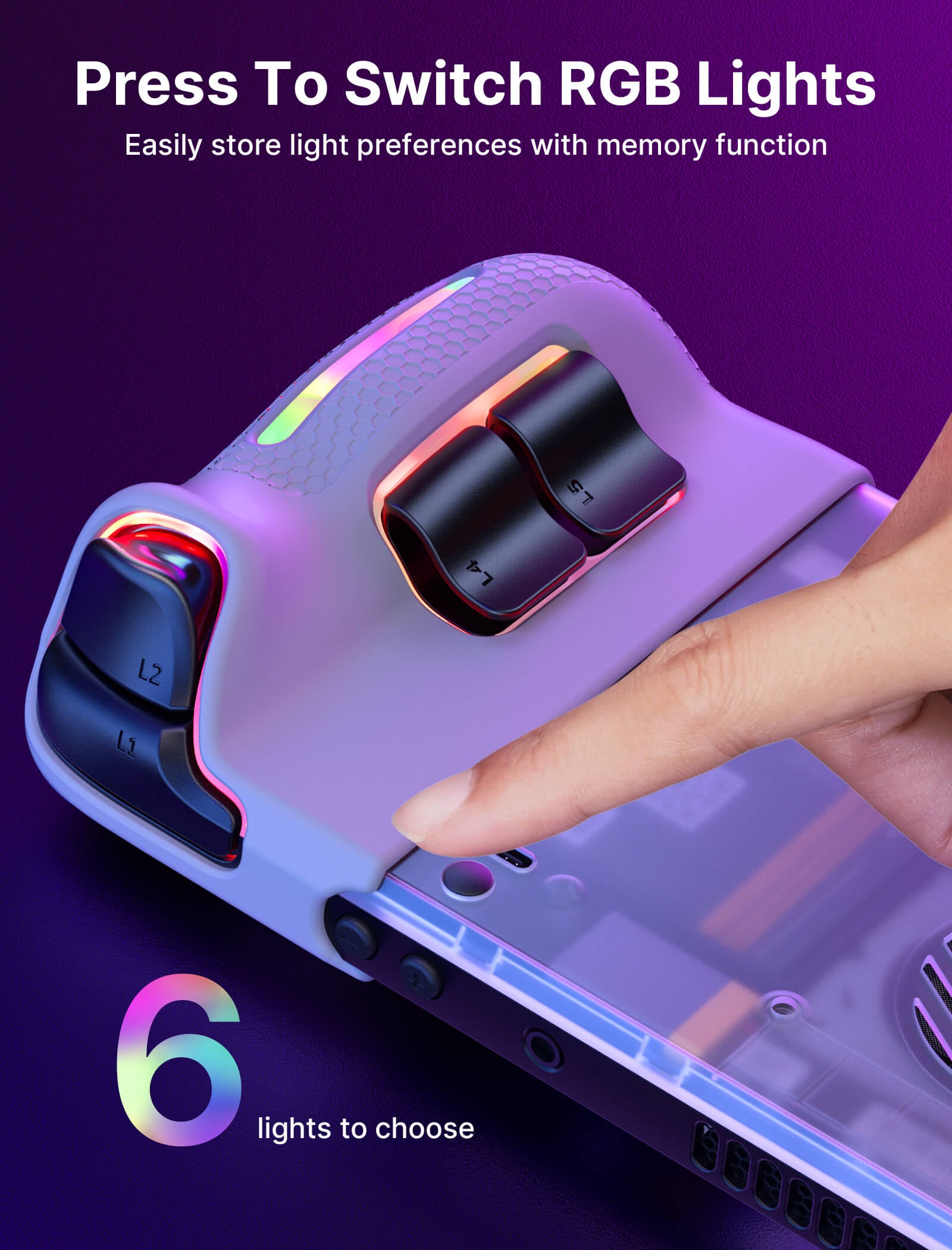 Transparent Back Plate for Steam Deck