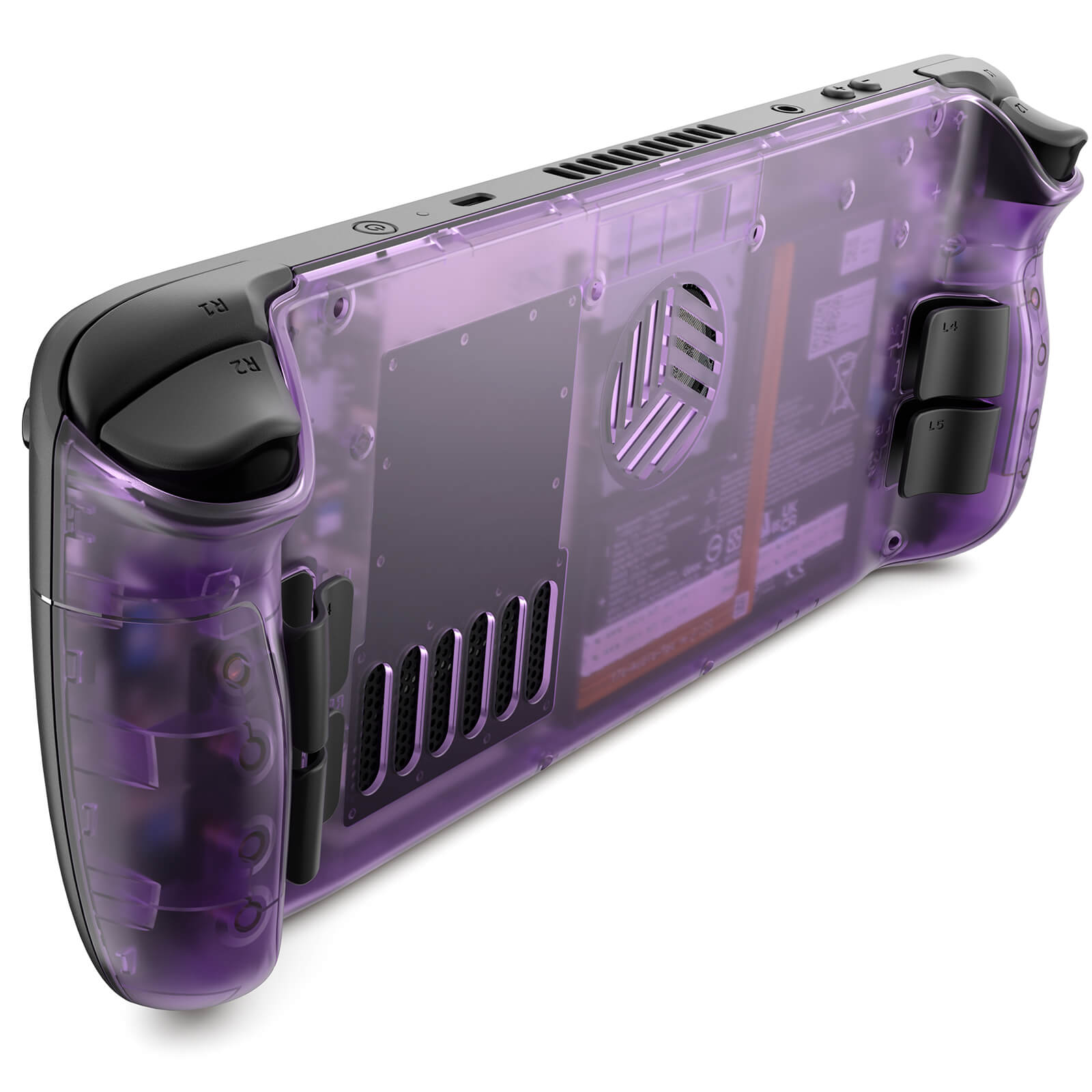 RGB & Vents Transparent Back Plate for Steam Deck/OLED