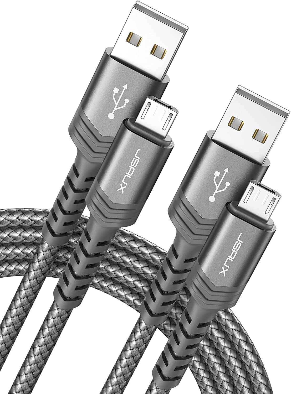 USB-A to Micro 2.0 Charging Cable#color_grey