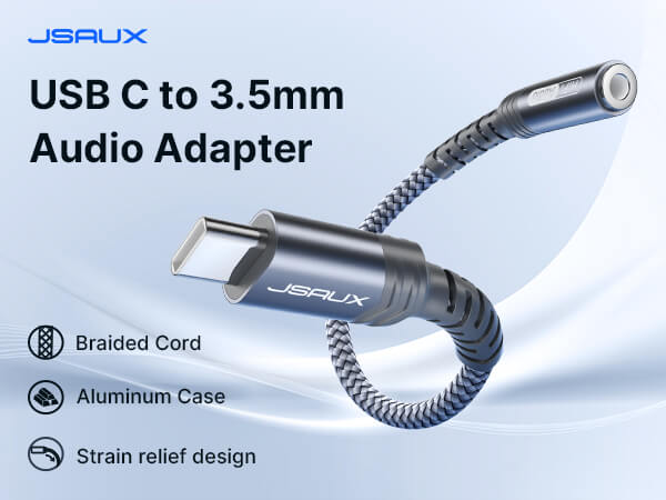 Jsaux usb type c to best sale 3.5 mm headphone jack adapter