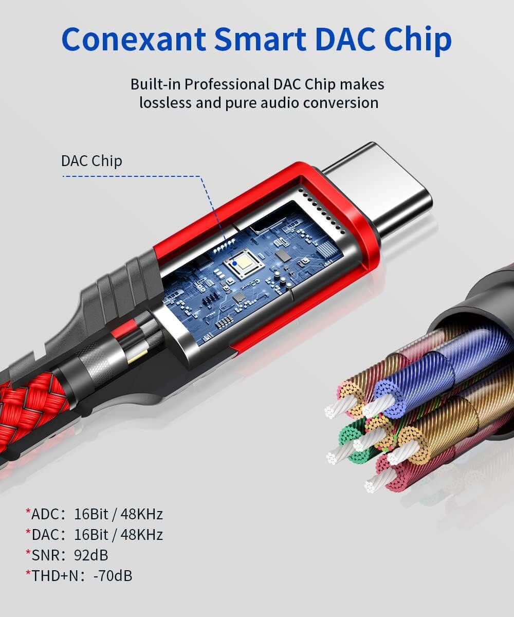 USB C to 3.5mm Audio Adapter