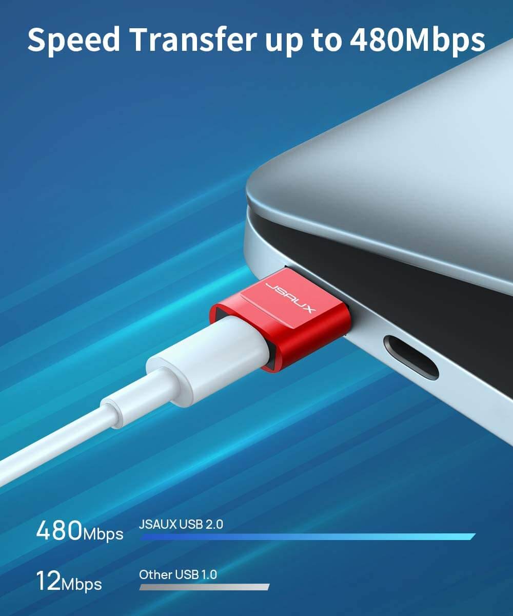 USB-C to A Adapter#color_red