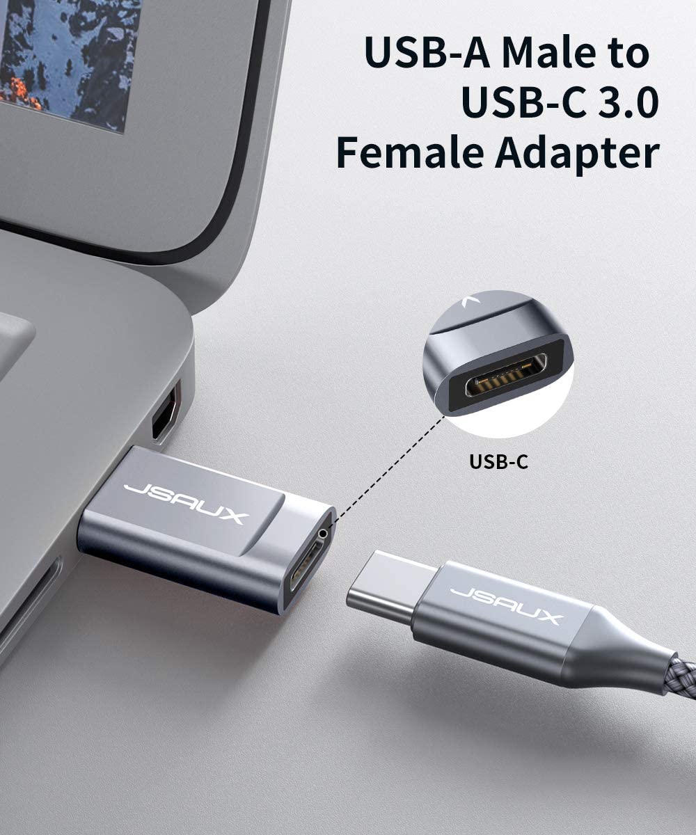 USB-C to USB 3.0 OTG Adapter#color_grey