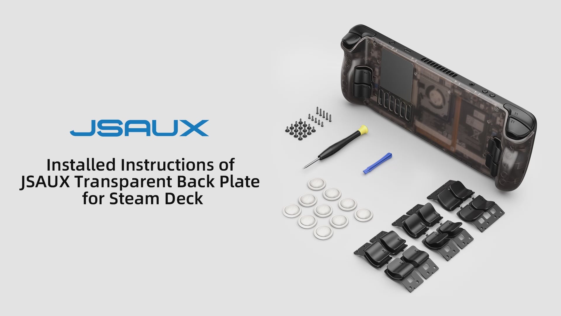 Transparent Back Plate for Steam Deck